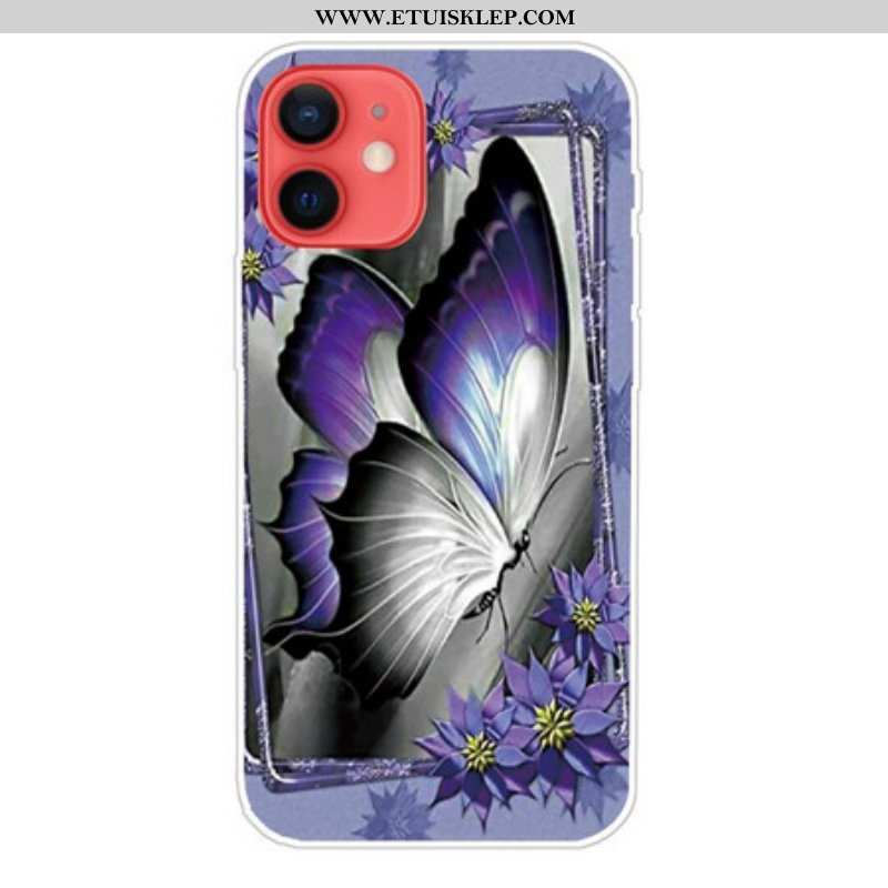 Etui do iPhone 13 Mini Królewski Motyl